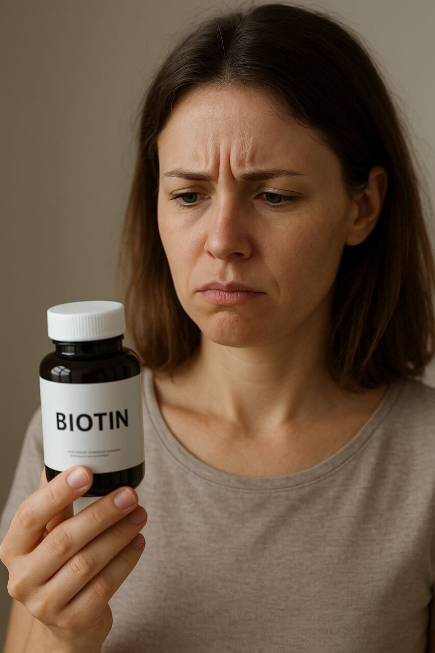 "Woman confused why biotin doesn’t strengthen her nails"