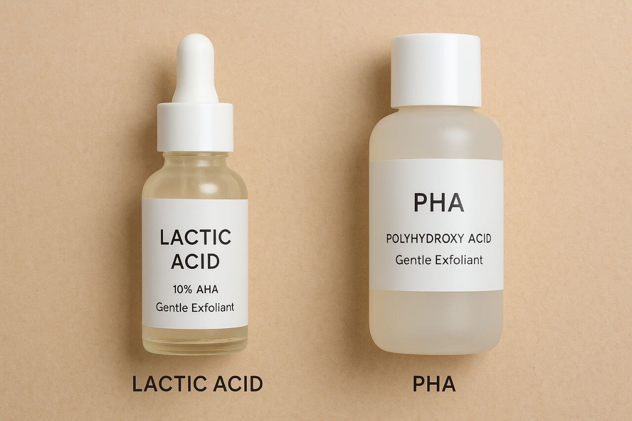 Best chemical exfoliants for glazed donut skin."