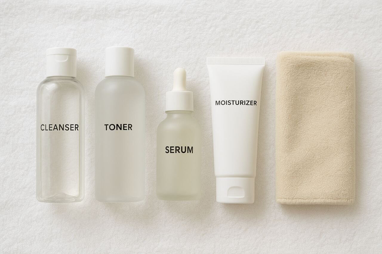 Full skincare routine under $50 with essentials."*