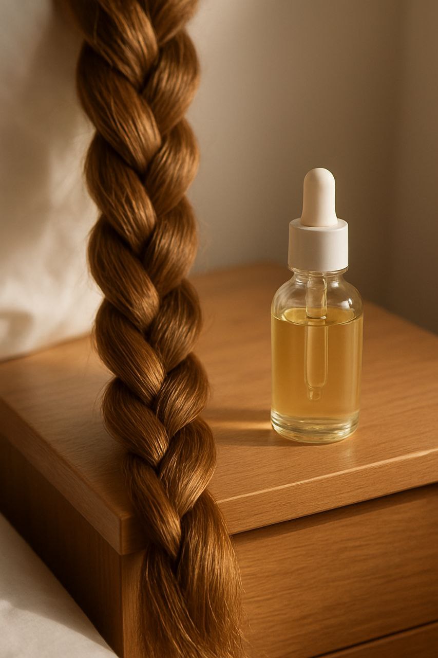 Repairing serum for bleached or damaged hair."*