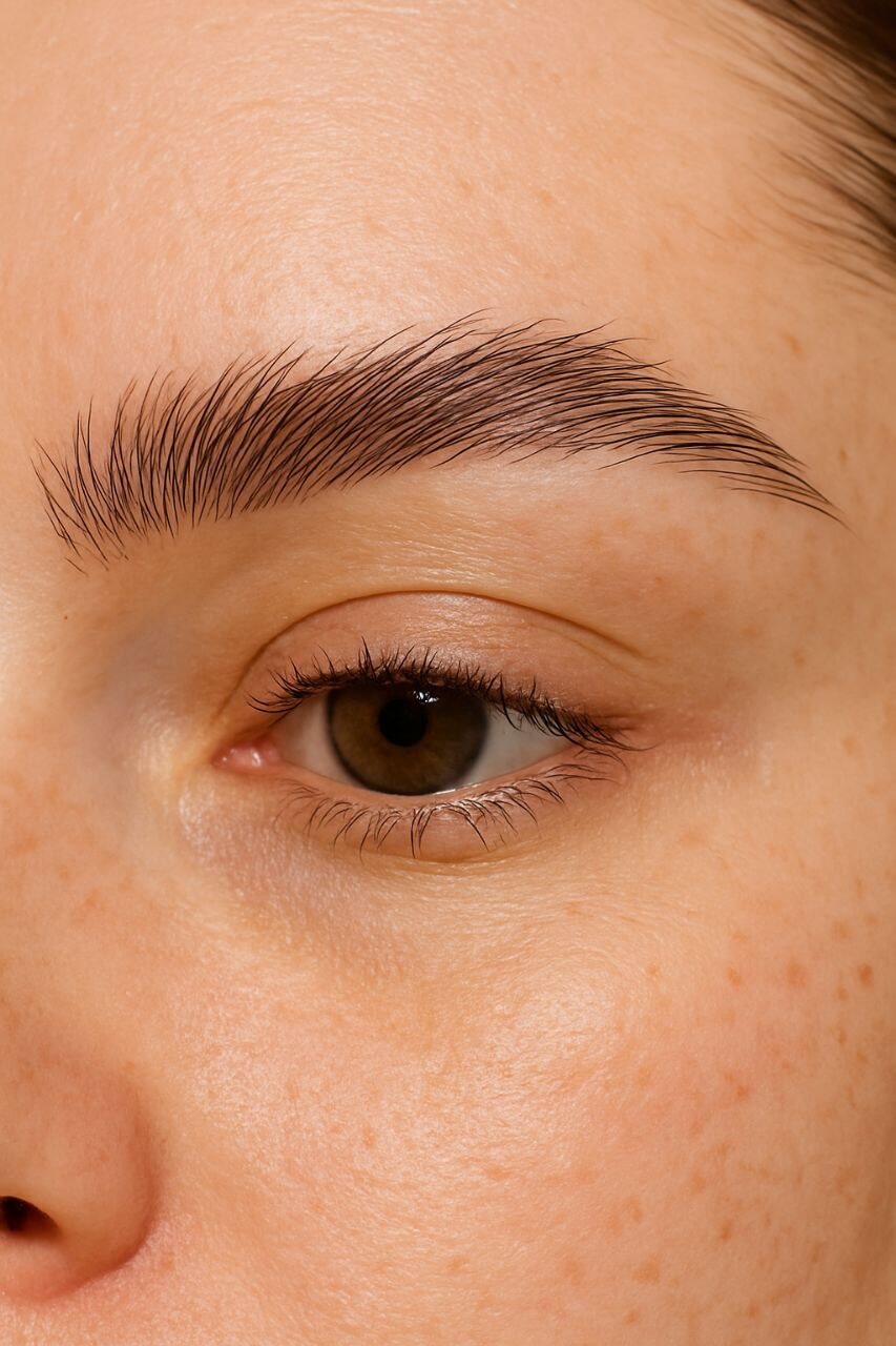 Fluffy, undone brows trend in 2025