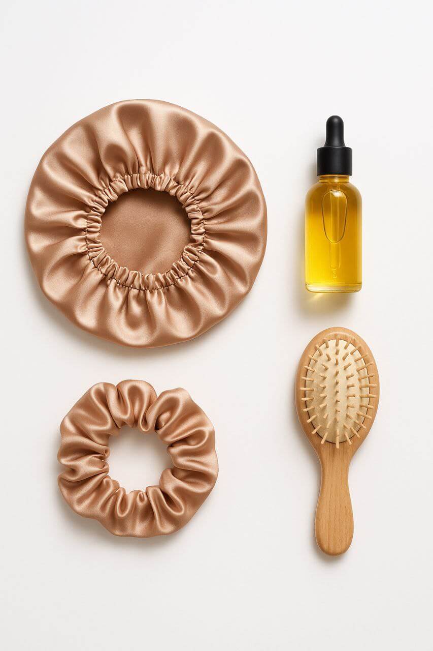 Hair Slugging Benefits and Cons
Hair slugging essentials flat lay"