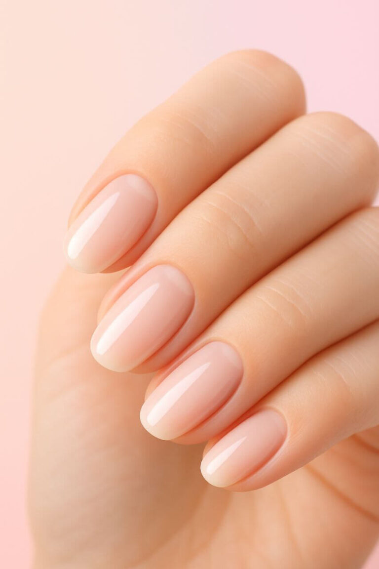 "Healthy, strong female nails, concept for strengthening brittle nails without biotin"