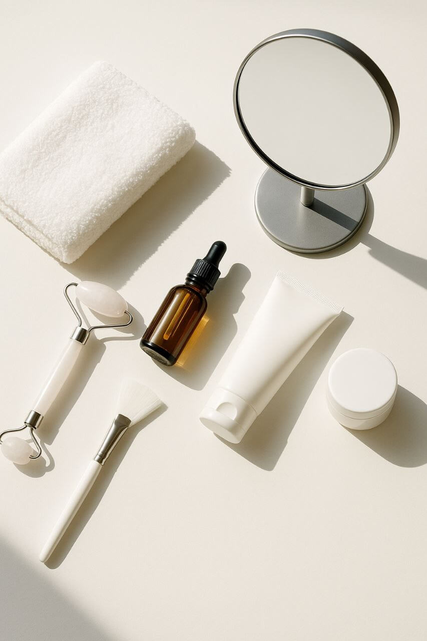 "Step-by-step setup for using facial tools"