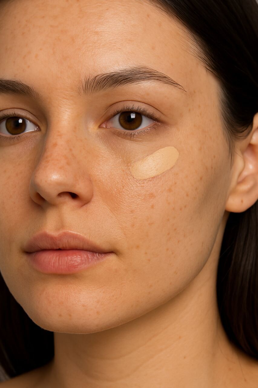 Embracing real skin texture in 2025 makeup."*