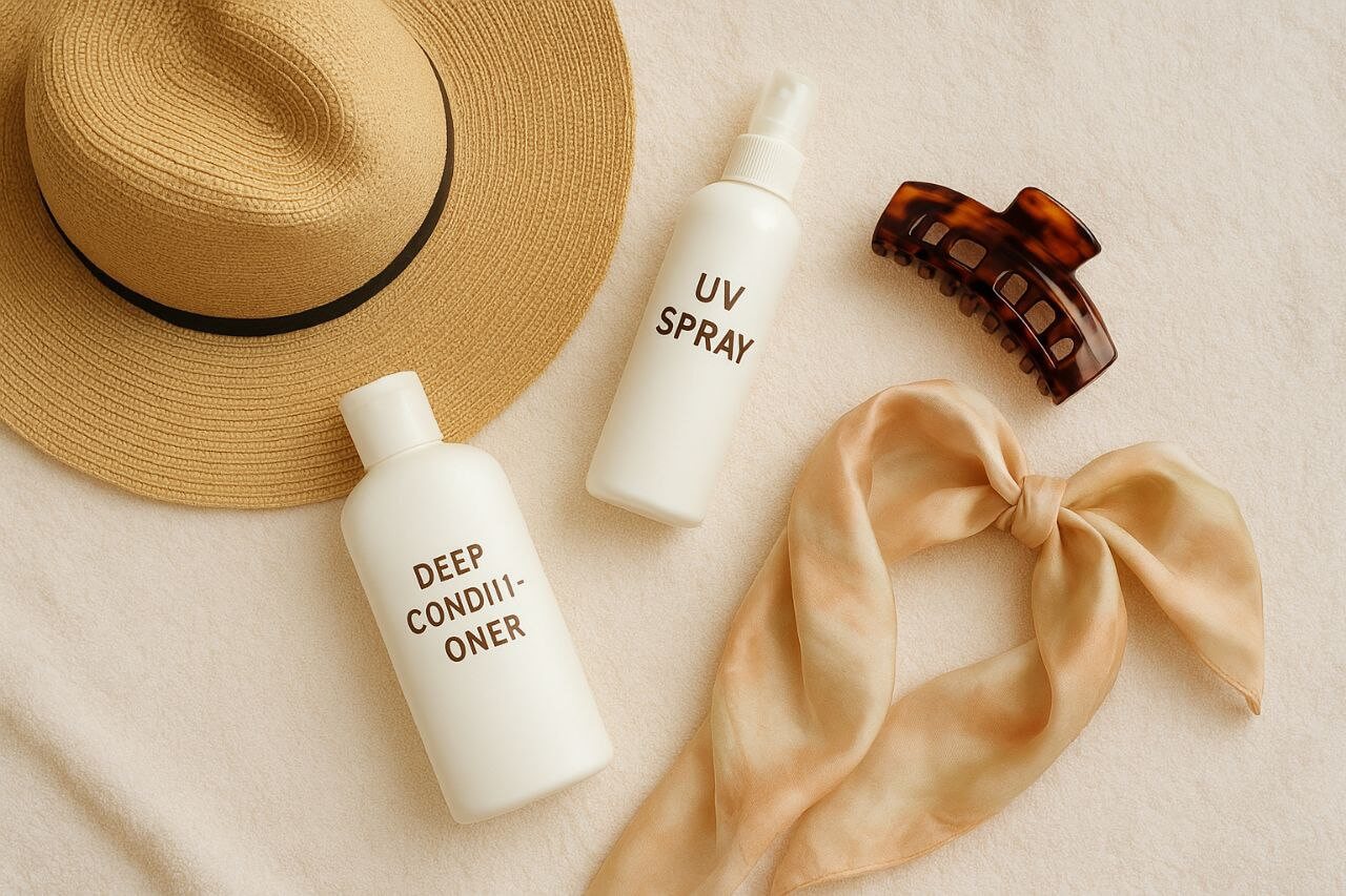 Summer haircare essentials for women over 65."*
